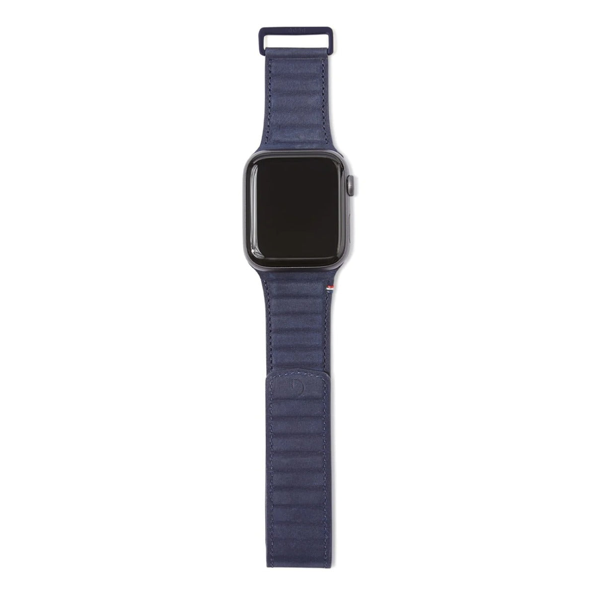 Curea Decoded Traction Strap pentru Apple Watch 45/44/42 mm, Piele, Albastru - iSTYLE RO