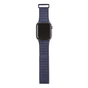 Curea Decoded Traction Strap pentru Apple Watch 45/44/42 mm, Piele, Albastru - iSTYLE RO