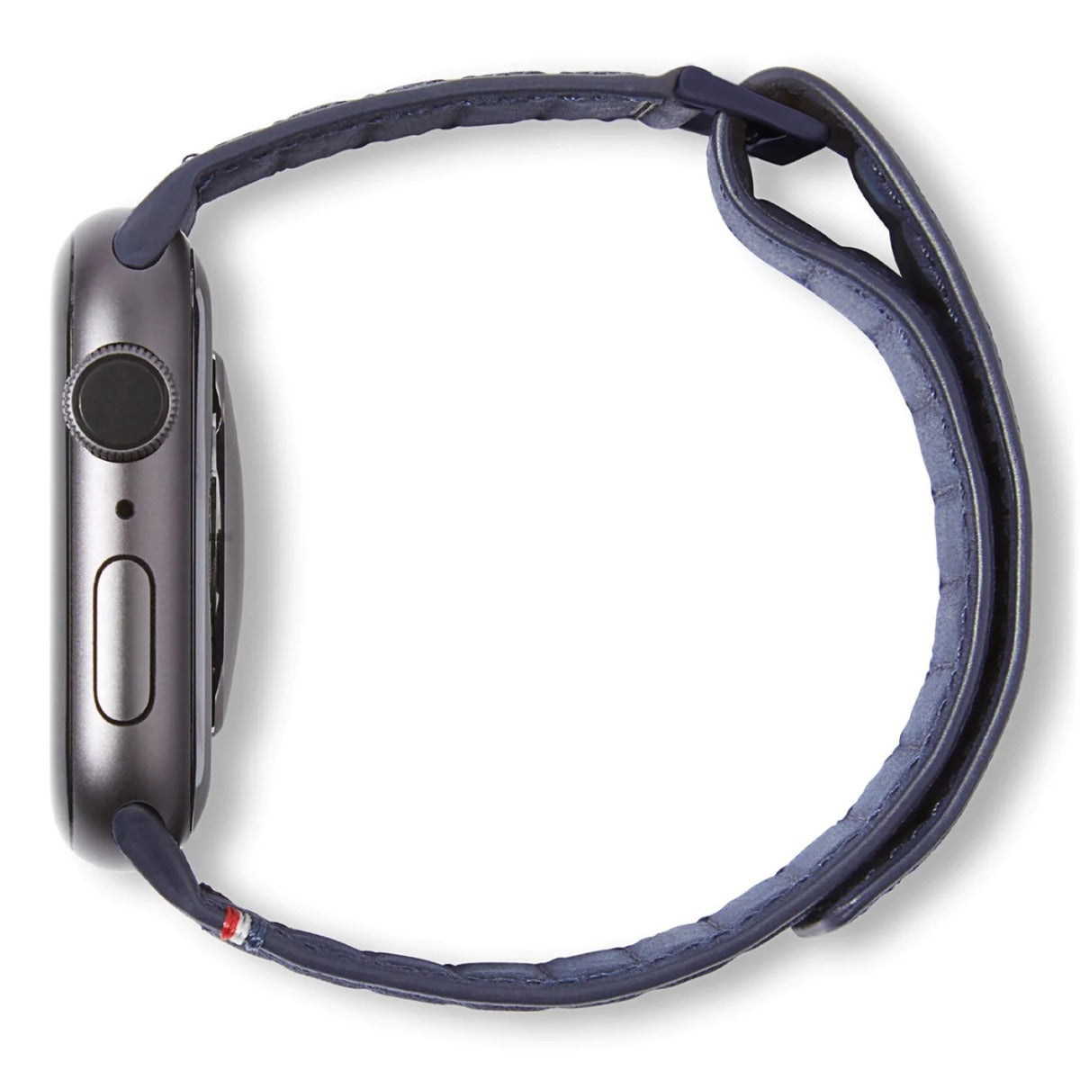 Curea Decoded Traction Strap pentru Apple Watch 45/44/42 mm, Piele, Albastru - iSTYLE RO