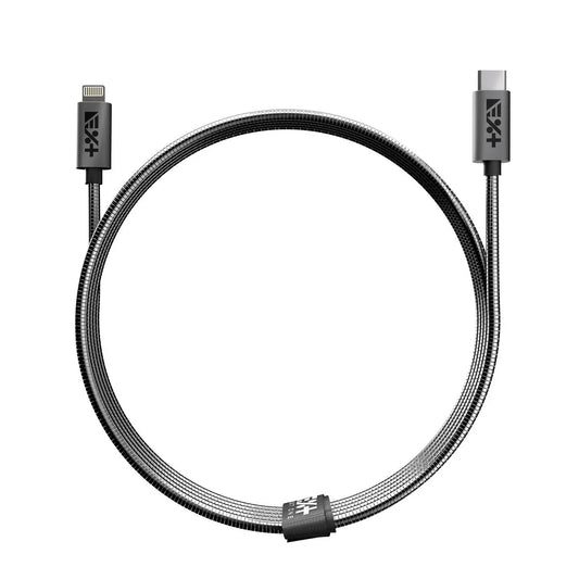 Cablu de date NEXT ONE tip USB-A - Lightning, Metalic, Space Grey - iSTYLE RO
