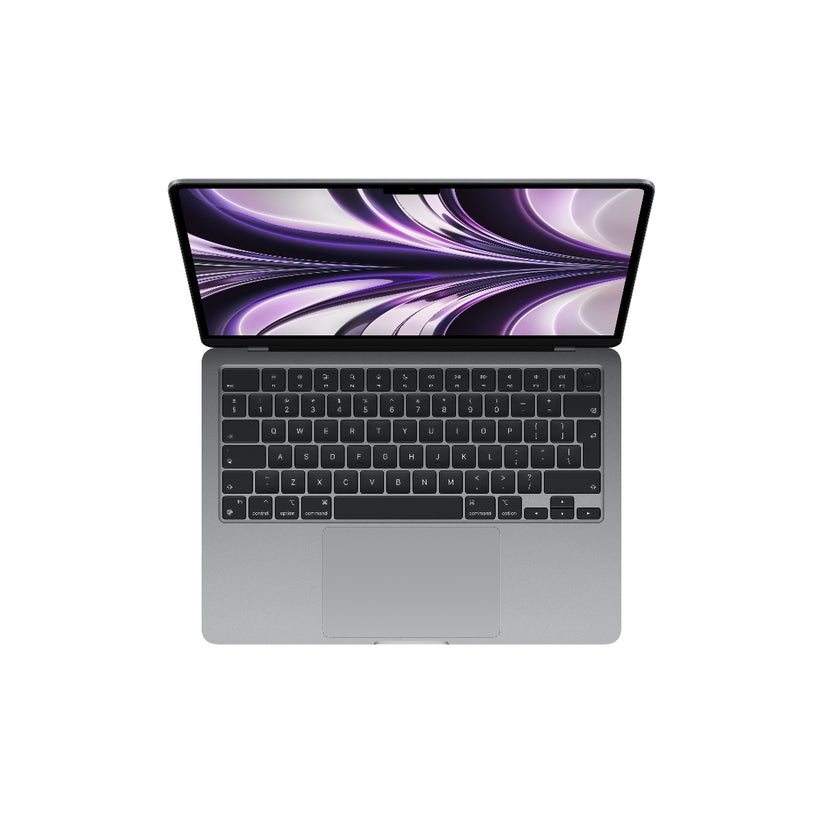 MacBook Air 13", procesor Apple M2, 8 nuclee CPU si 10 nuclee GPU, 8GB, 512GB, Space Grey, INT KB - iSTYLE RO