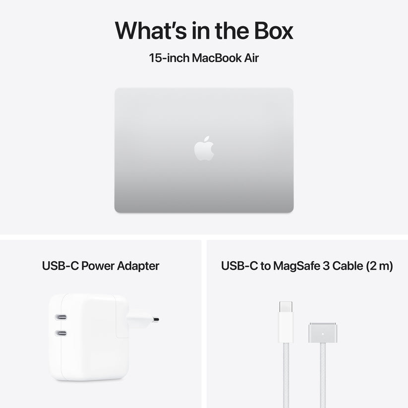 Resigilat: MacBook Air 15", procesor Apple M4, 10 nuclee CPU si 10 nuclee GPU, 16GB, 512GB, Silver, INT KB - iSTYLE RO