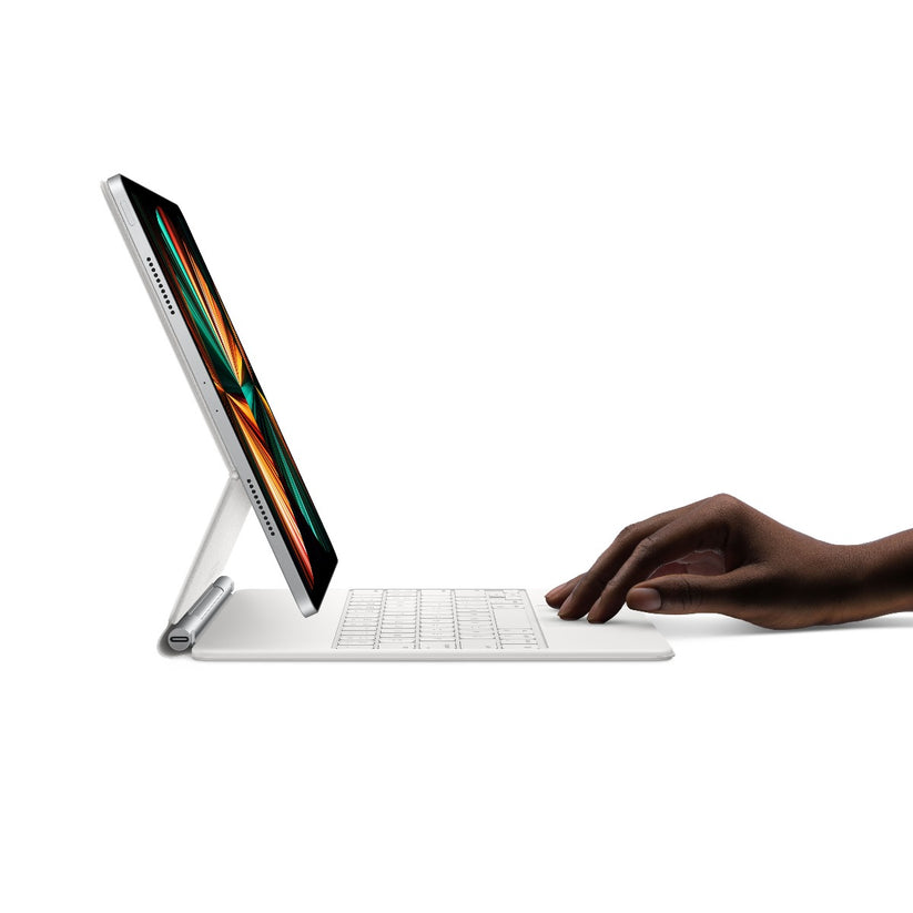 Husa cu tastatura Apple Magic Keyboard pentru iPad Pro 12.9" (gen.5) Alb, layout RO - iSTYLE RO