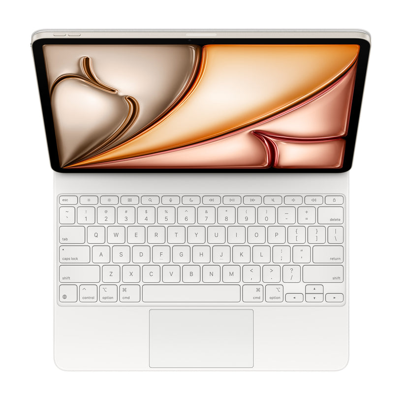 Husa cu tastatura Apple Magic Keyboard pentru iPad Air 13" (M3) Alb, layout US - iSTYLE RO