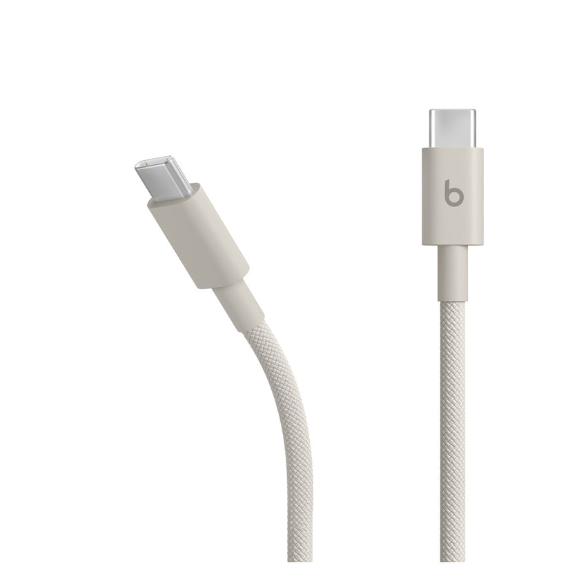Cablu Beats USB-C la USB-C de 1,5 m, Woven, Gri - iSTYLE RO