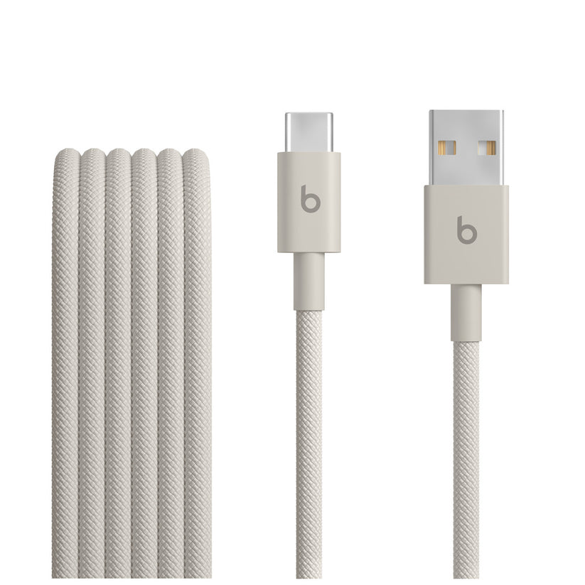Cablu Beats USB-A la USB-C de 1,5 m, Woven, Gri - iSTYLE RO