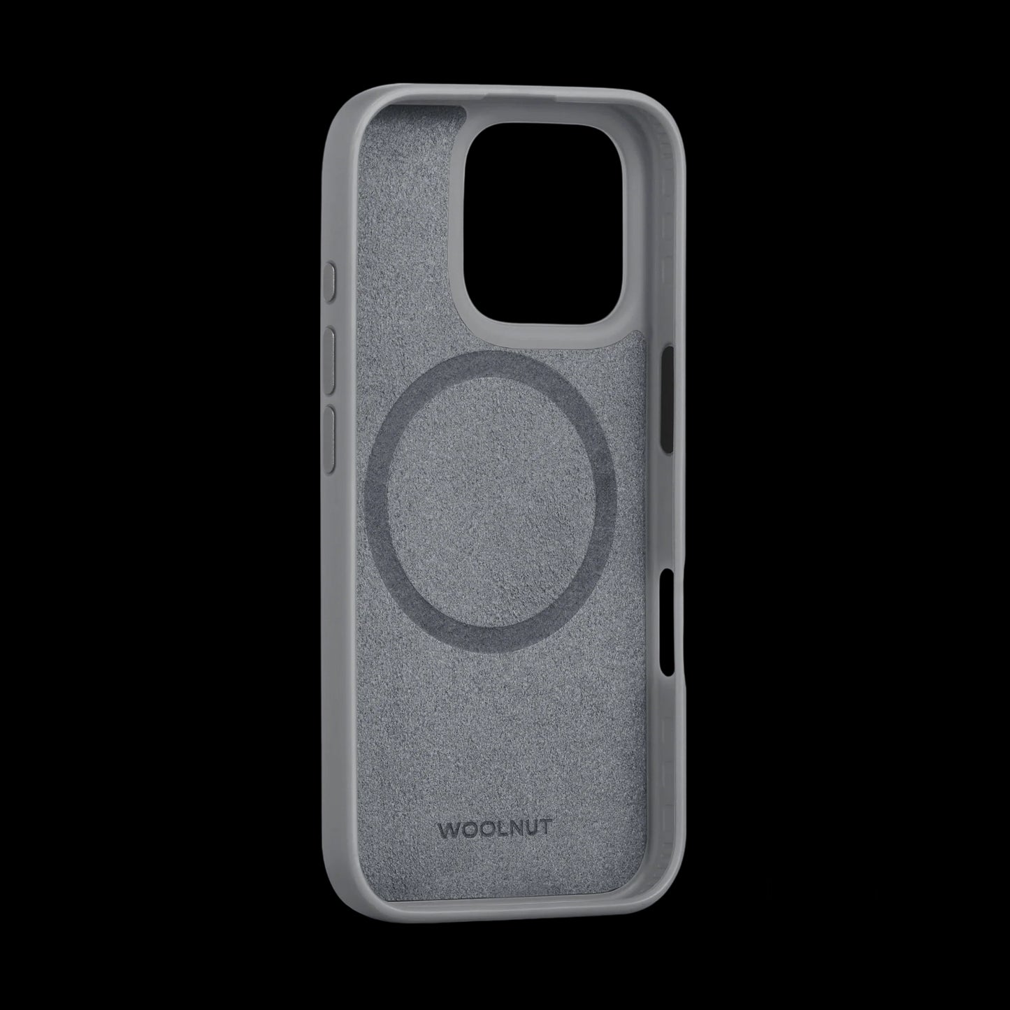 Husa de protectie Woolnut din piele pentru iPhone 16 Pro, Gri - iSTYLE RO