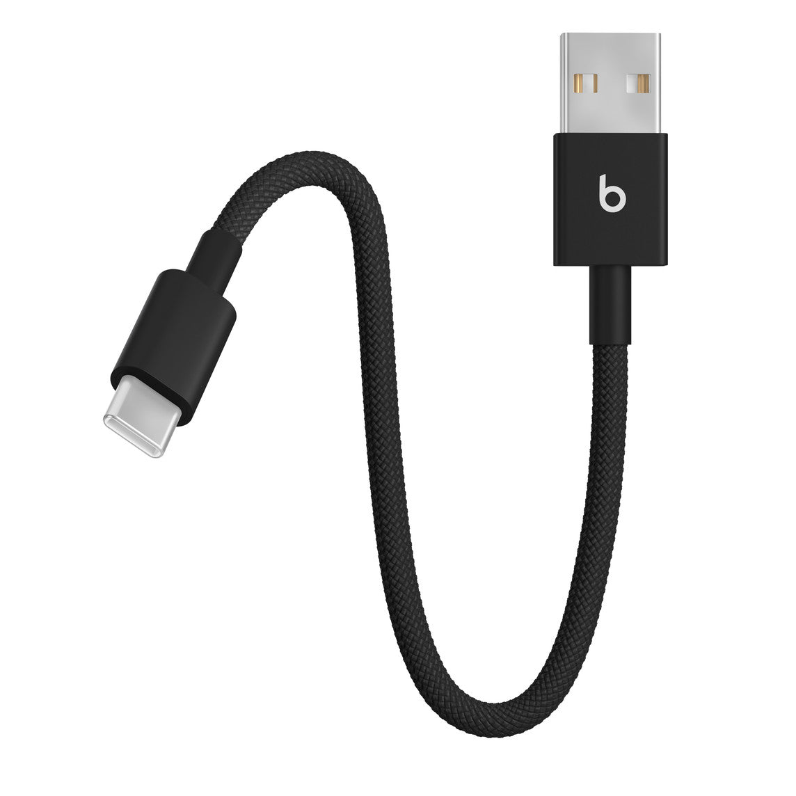 Cablu Beats USB-A la USB-C de 20 cm, Woven, Negru - iSTYLE RO