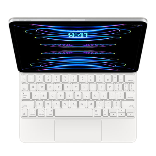 Husa cu tastatura Apple Magic Keyboard pentru iPad Pro 11" (gen.3) / iPad Air (gen.4) Alb, layout US - iSTYLE RO