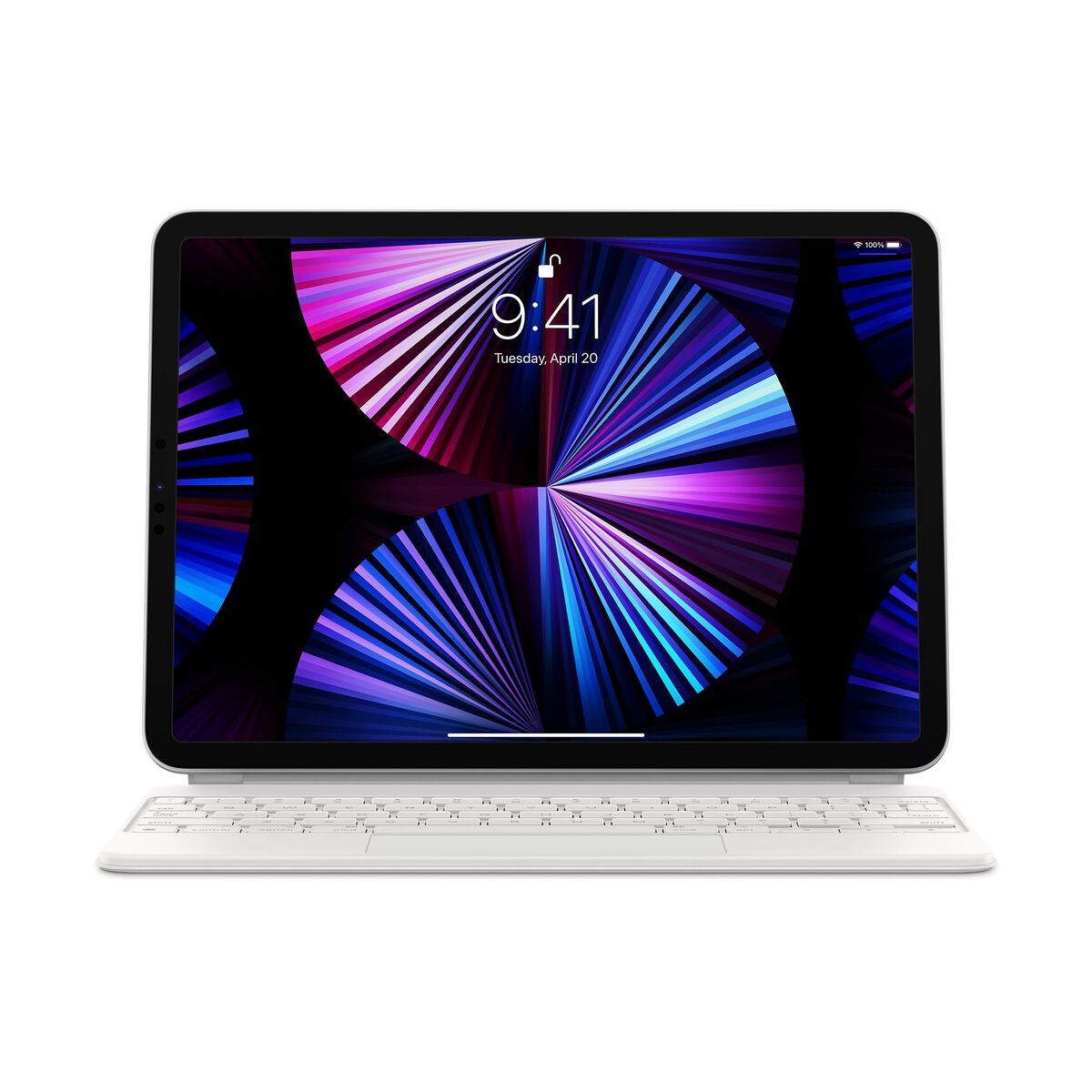 Husa cu tastatura Apple Magic Keyboard pentru iPad Pro 11" (gen.3) / iPad Air (gen.4) Alb, layout US - iSTYLE RO