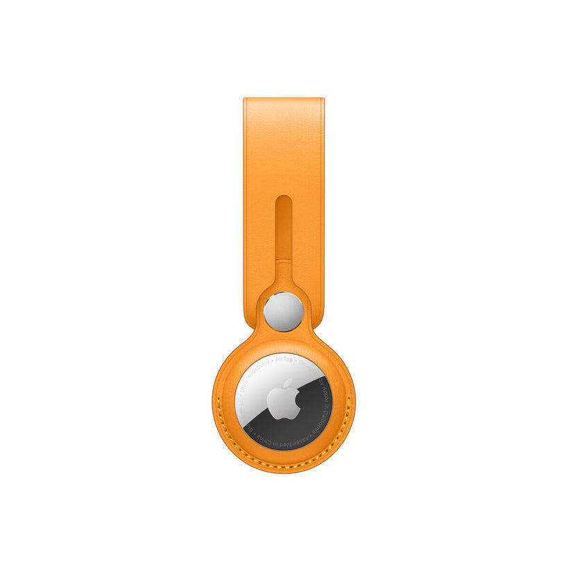 Breloc Apple pentru AirTag Loop Piele, California Poppy - iSTYLE RO