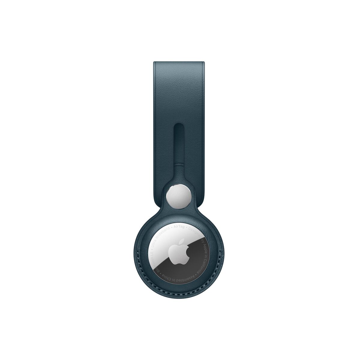 Breloc Apple pentru AirTag Loop Piele, Baltic Blue (Seasonal Summer2021) - iSTYLE RO