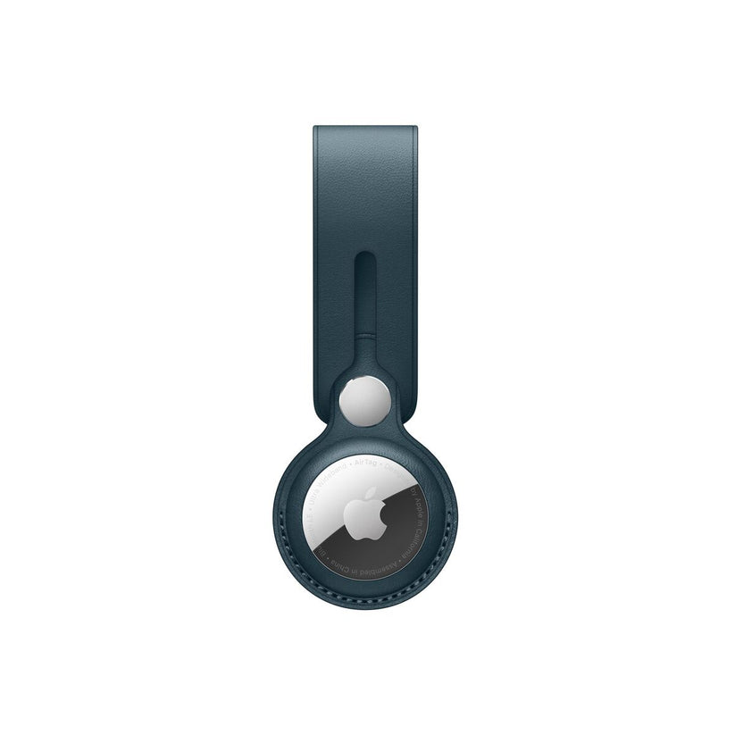 Breloc Apple pentru AirTag Loop Piele, Baltic Blue (Seasonal Summer2021) - iSTYLE RO