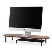 Stand cu raft Woodcessories pentru monitor Walnut/Black - iSTYLE RO