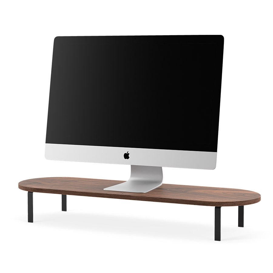 Stand Woodcessories pentru monitor Walnut/Black - iSTYLE RO