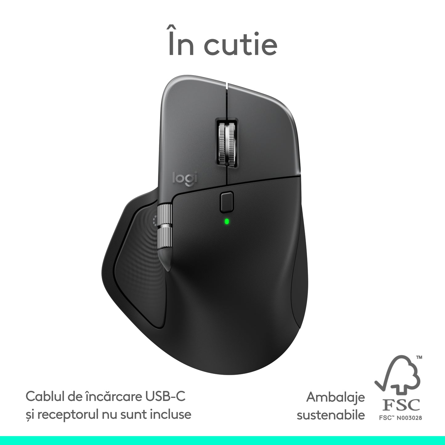 Mouse Wireless Logitech MX Master 4 pentru Mac, Negru