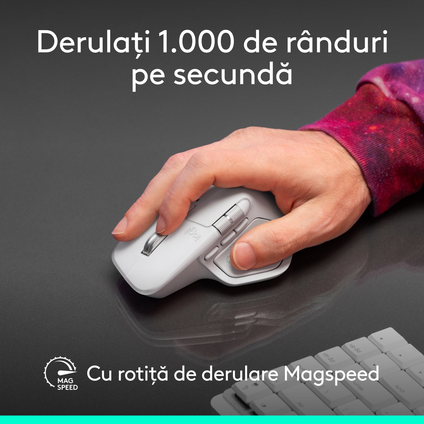 Mouse Wireless Logitech MX Master 4 pentru Mac, Negru