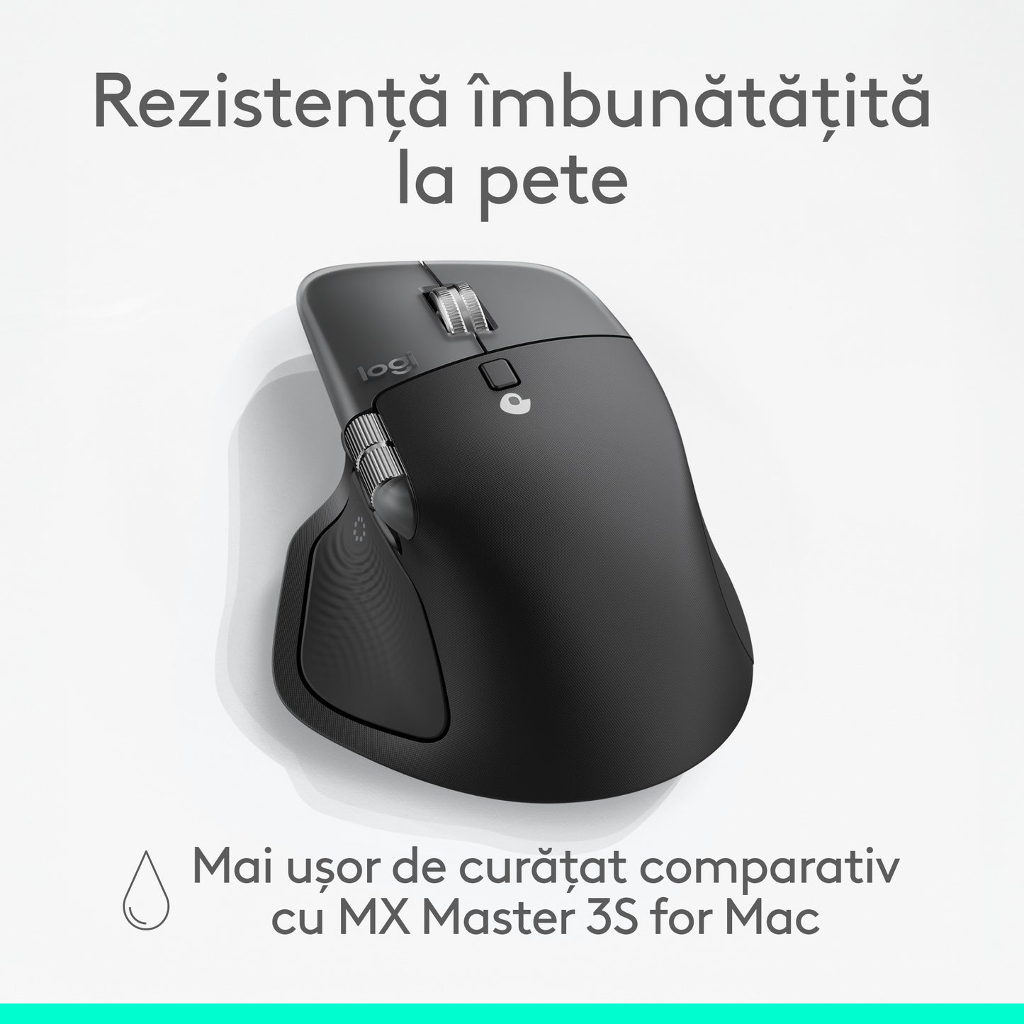 Mouse Wireless Logitech MX Master 4 pentru Mac, Negru
