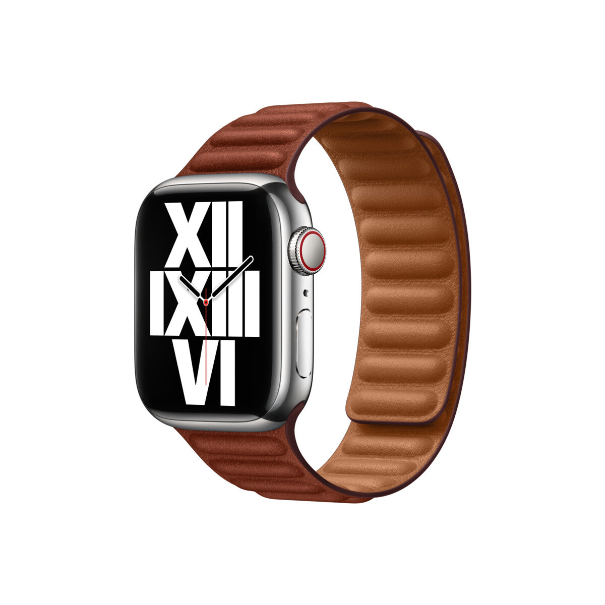 Curea Apple pentru Apple Watch 41mm Band: Umber Leather Link - M/L