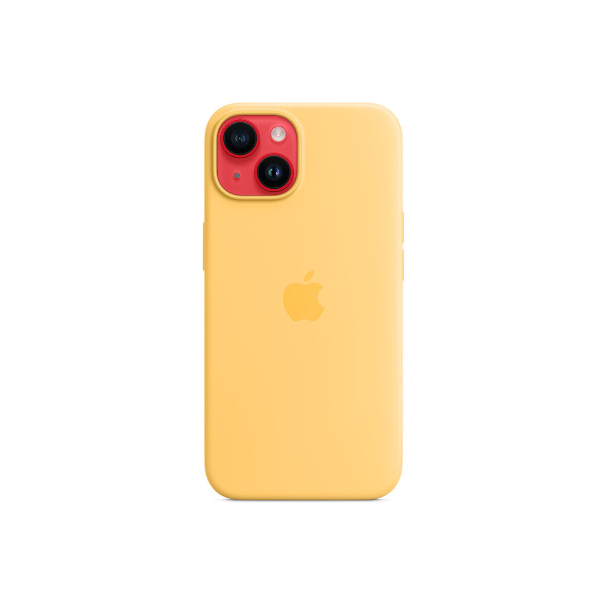 Husa de protectie Apple cu MagSafe pentru iPhone 14, Silicon, Sunglow - iSTYLE RO
