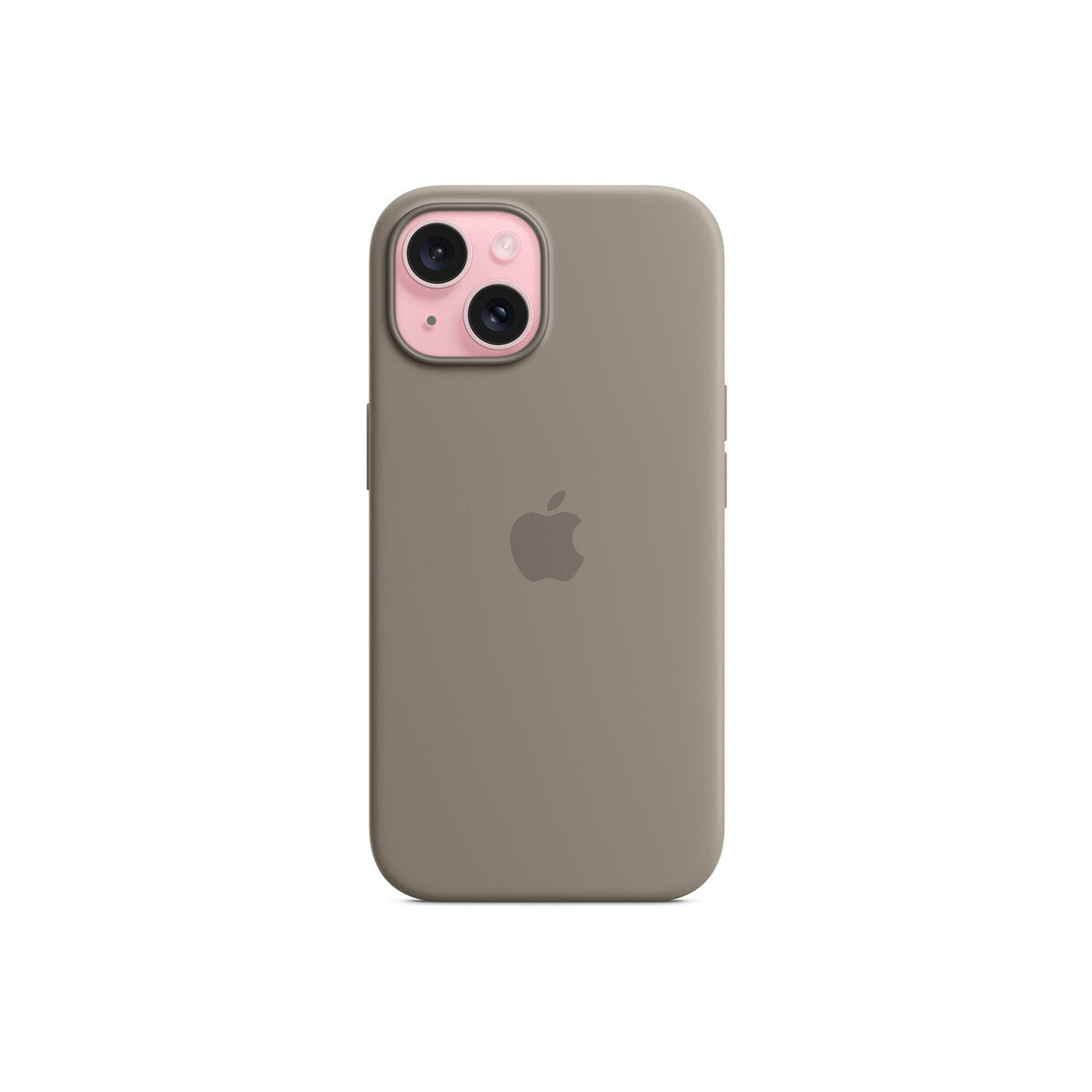 Husa de protectie Apple cu MagSafe pentru iPhone 15, Silicon, Clay - iSTYLE RO