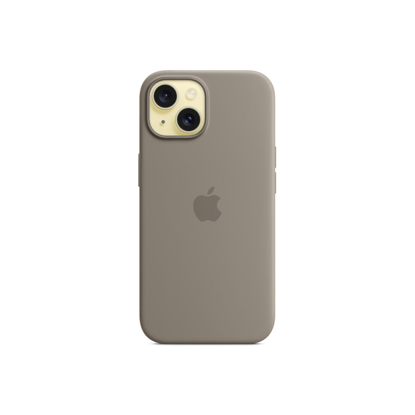 Husa de protectie Apple cu MagSafe pentru iPhone 15, Silicon, Clay - iSTYLE RO