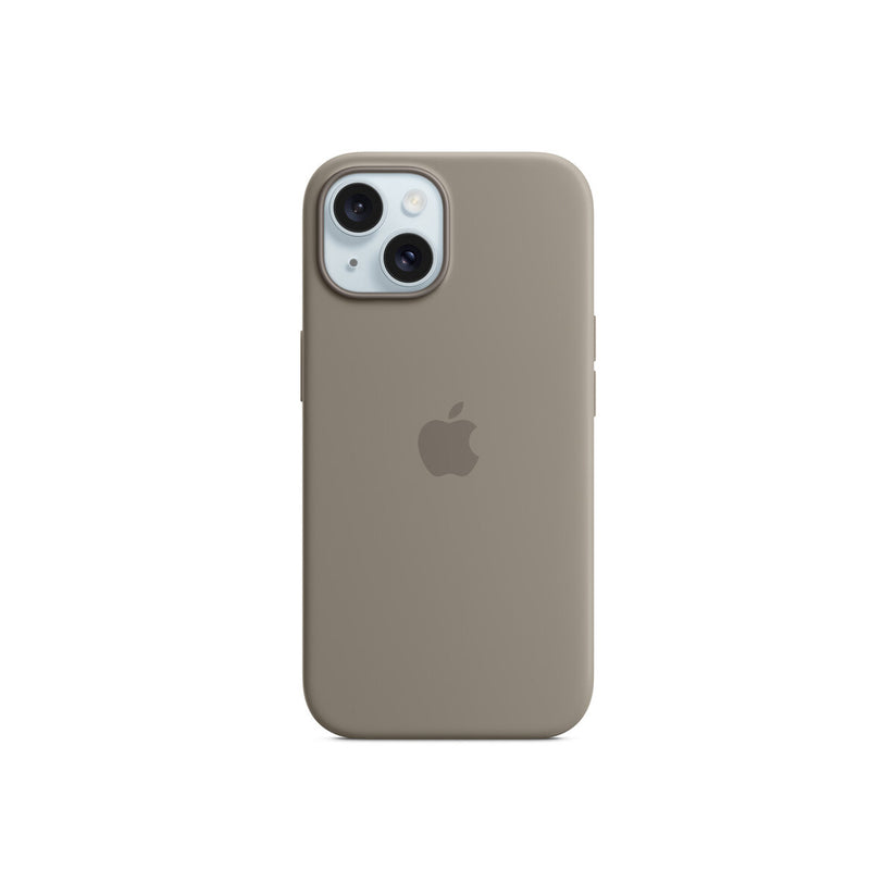Husa de protectie Apple cu MagSafe pentru iPhone 15, Silicon, Clay - iSTYLE RO