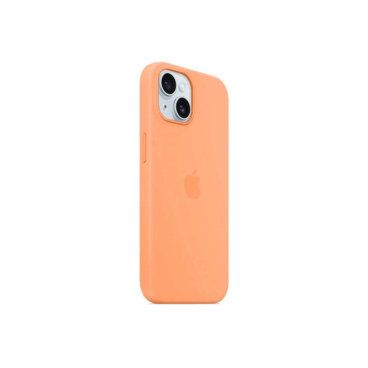 Husa de protectie Apple cu MagSafe pentru iPhone 15, Silicon, Orange Sorbet - iSTYLE RO