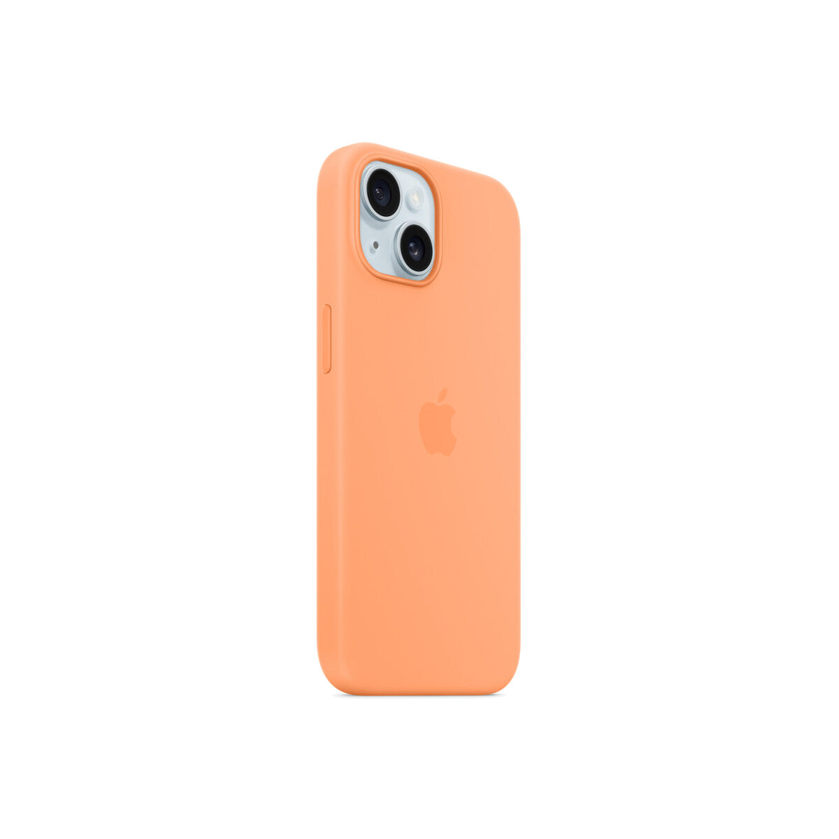 Husa de protectie Apple cu MagSafe pentru iPhone 15, Silicon, Orange Sorbet - iSTYLE RO