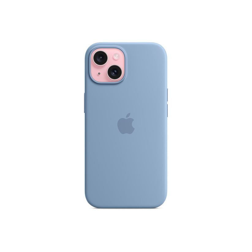 Husa de protectie Apple cu MagSafe pentru iPhone 15, Silicon, Winter Blue - iSTYLE RO
