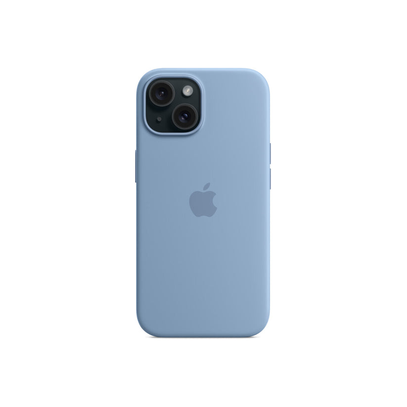 Husa de protectie Apple cu MagSafe pentru iPhone 15, Silicon, Winter Blue - iSTYLE RO