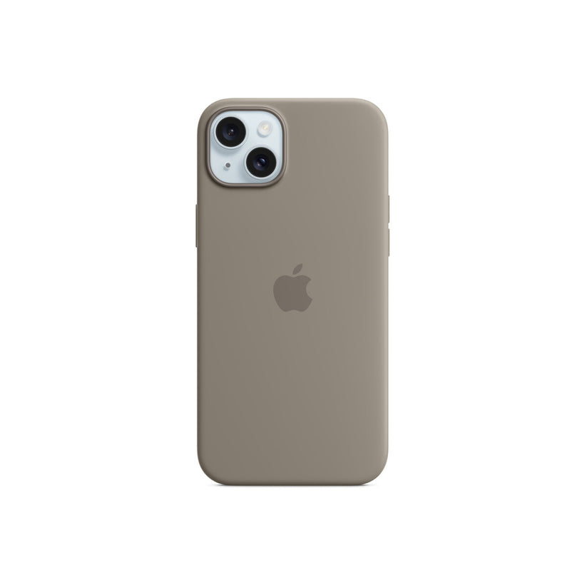 Husa de protectie Apple cu MagSafe pentru iPhone 15 Plus, Silicon, Clay - iSTYLE RO