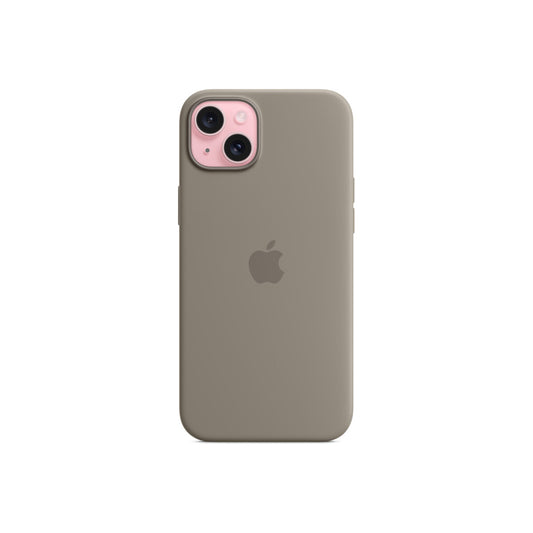 Husa de protectie Apple cu MagSafe pentru iPhone 15 Plus, Silicon, Clay - iSTYLE RO