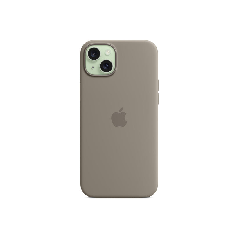 Husa de protectie Apple cu MagSafe pentru iPhone 15 Plus, Silicon, Clay - iSTYLE RO