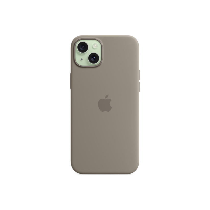 Husa de protectie Apple cu MagSafe pentru iPhone 15 Plus, Silicon, Clay - iSTYLE RO