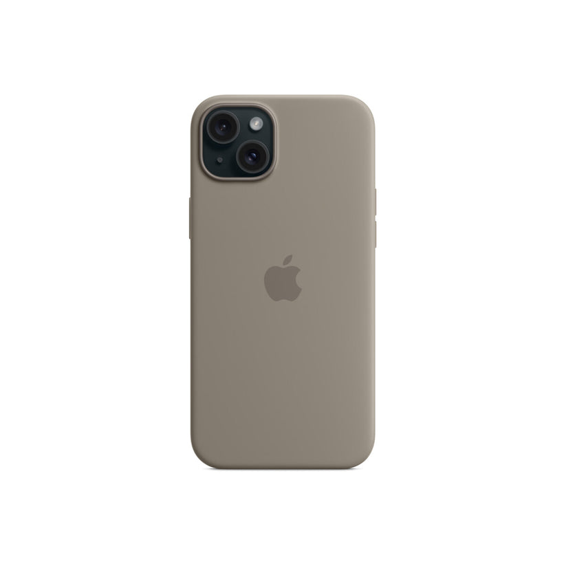 Husa de protectie Apple cu MagSafe pentru iPhone 15 Plus, Silicon, Clay - iSTYLE RO