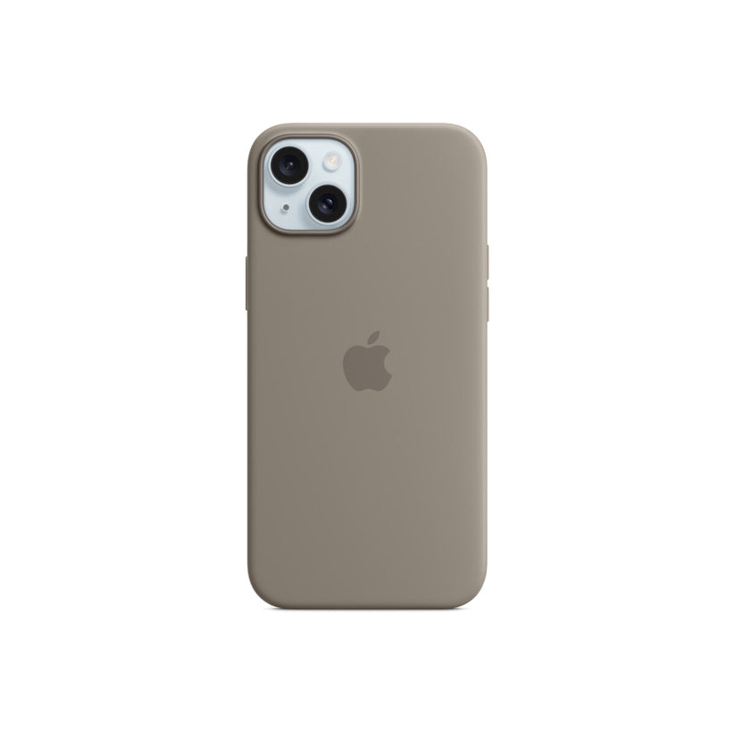Husa de protectie Apple cu MagSafe pentru iPhone 15 Plus, Silicon, Clay - iSTYLE RO