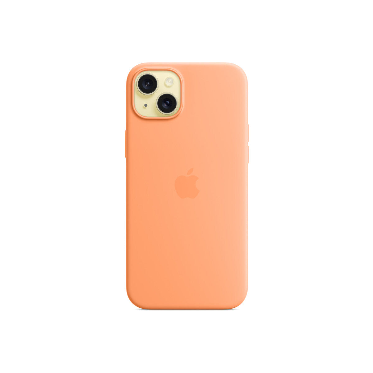 Husa de protectie Apple cu MagSafe pentru iPhone 15 Plus, Silicon, Orange Sorbet - iSTYLE RO