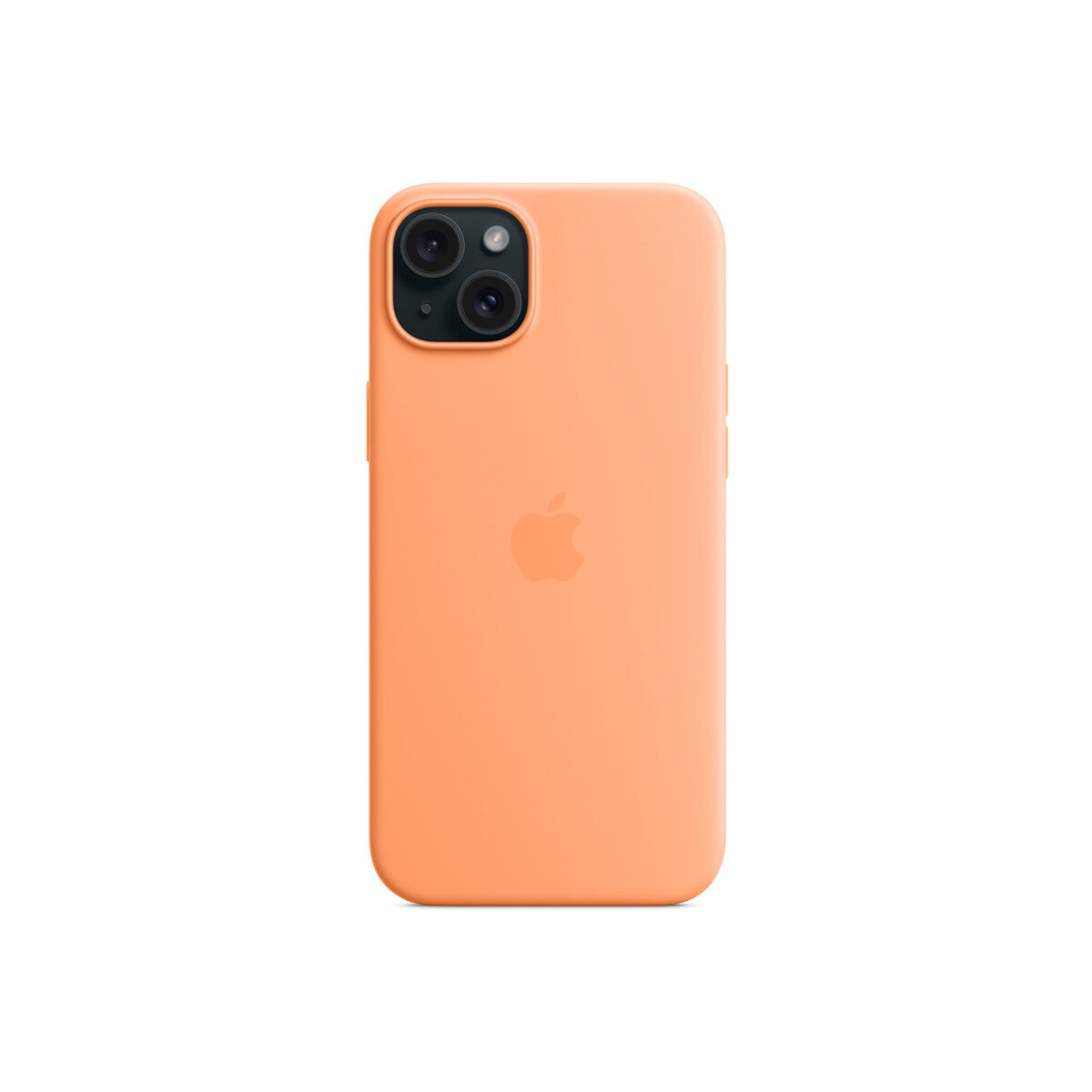 Husa de protectie Apple cu MagSafe pentru iPhone 15 Plus, Silicon, Orange Sorbet - iSTYLE RO