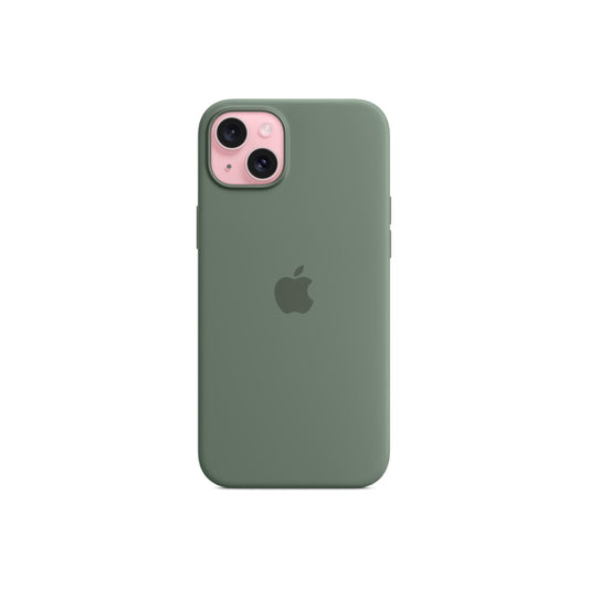 Husa de protectie Apple cu MagSafe pentru iPhone 15 Plus, Silicon, Cypress - iSTYLE RO