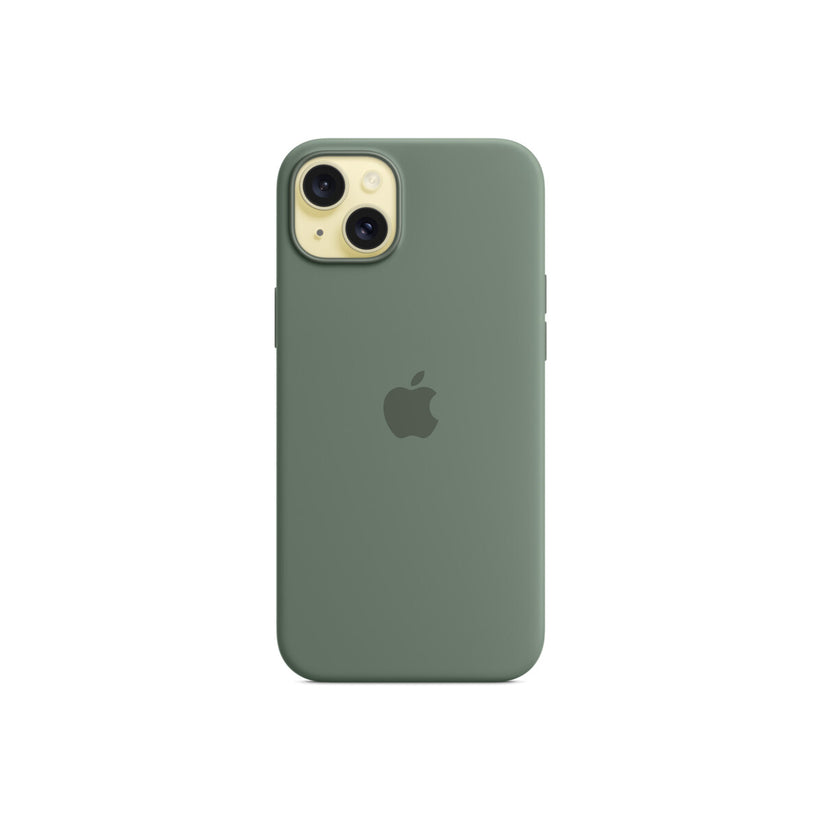 Husa de protectie Apple cu MagSafe pentru iPhone 15 Plus, Silicon, Cypress - iSTYLE RO
