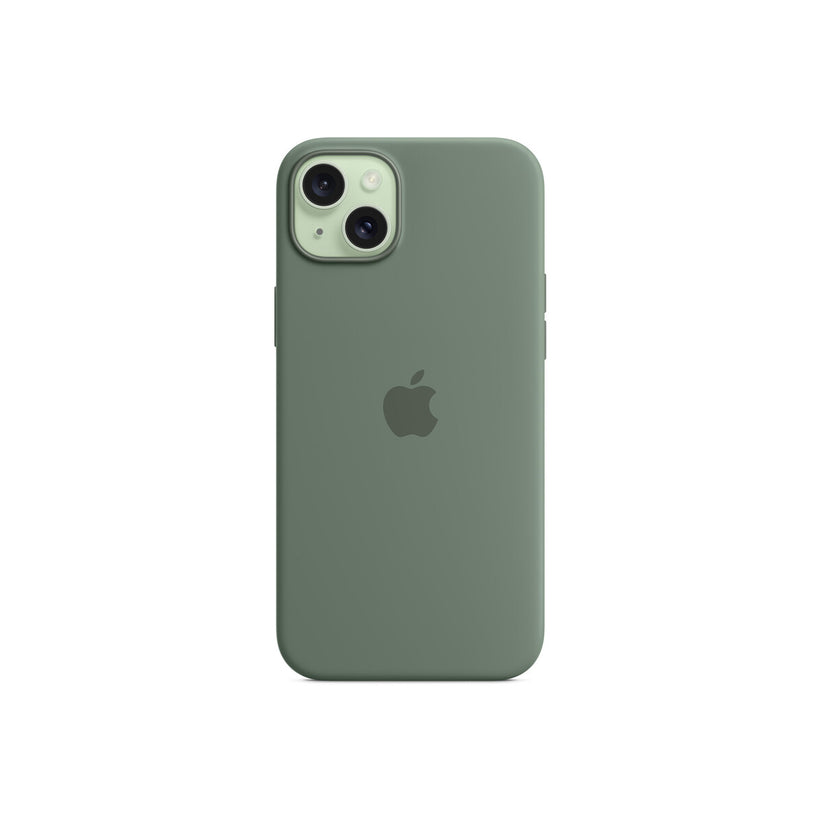 Husa de protectie Apple cu MagSafe pentru iPhone 15 Plus, Silicon, Cypress - iSTYLE RO