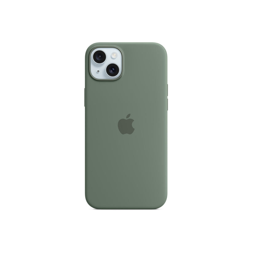 Husa de protectie Apple cu MagSafe pentru iPhone 15 Plus, Silicon, Cypress - iSTYLE RO