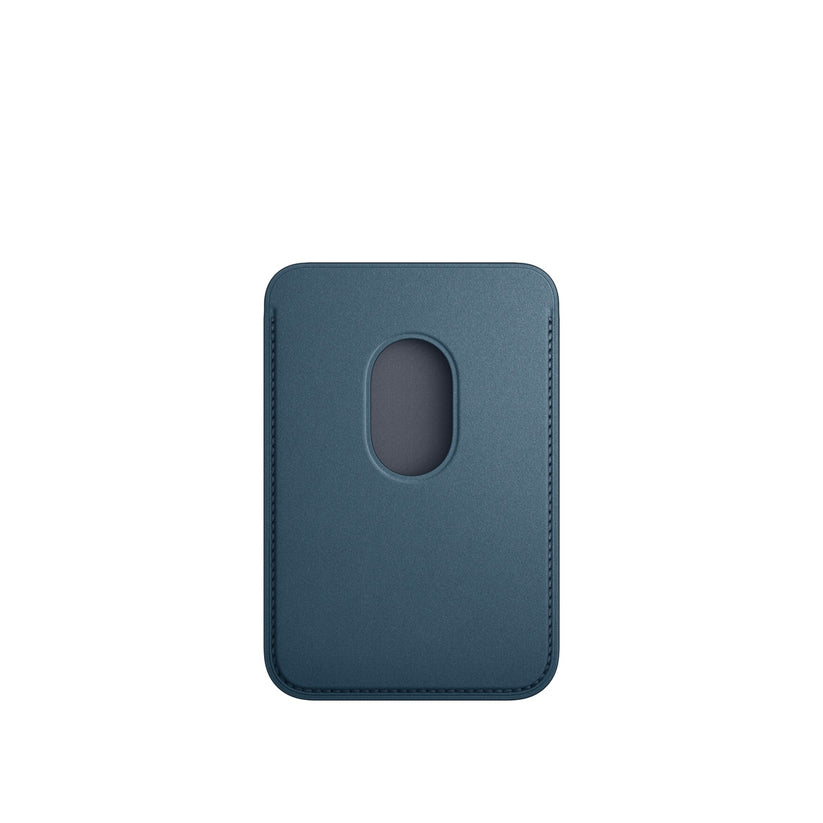 Portofel Apple pentru iPhone FineWoven Wallet cu MagSafe, Pacific Blue - iSTYLE RO