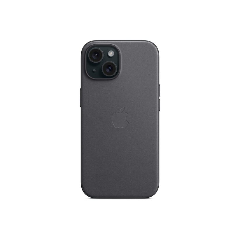 Husa de protectie Apple FineWoven cu MagSafe pentru iPhone 15, Negru - iSTYLE RO