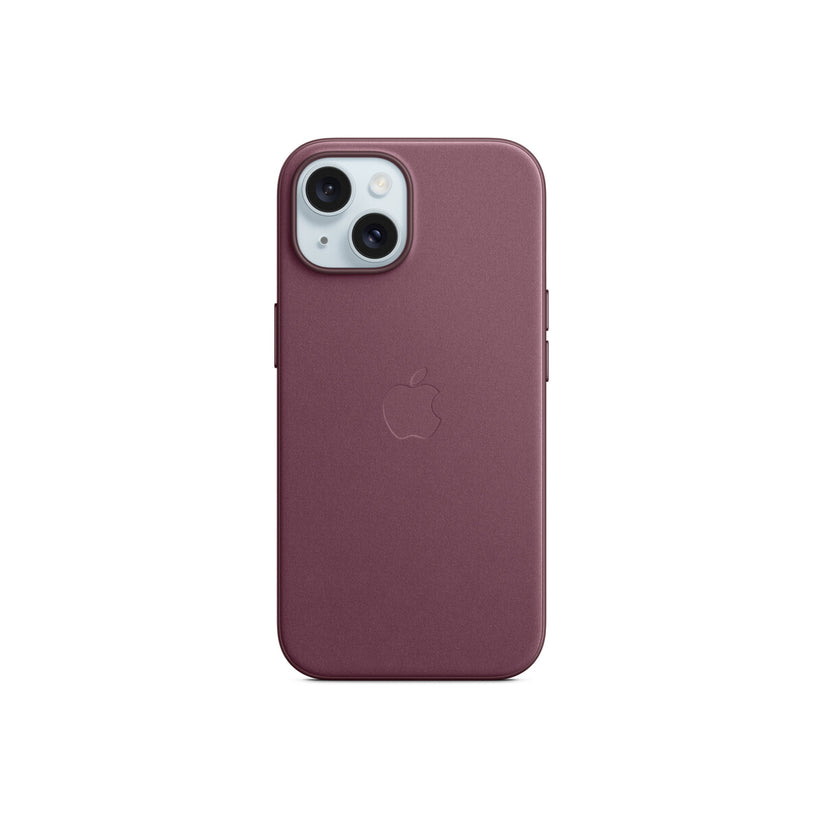 Husa de protectie Apple FineWoven cu MagSafe pentru iPhone 15, Mulberry - iSTYLE RO