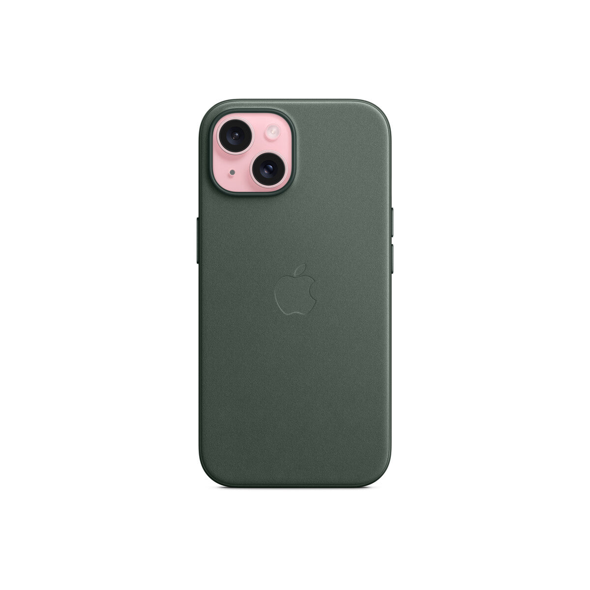 Husa de protectie Apple FineWoven cu MagSafe pentru iPhone 15, Evergreen - iSTYLE RO