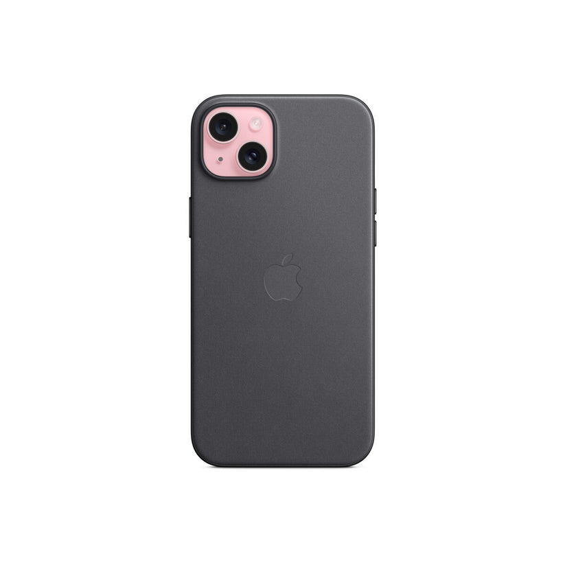 Husa de protectie Apple FineWoven cu MagSafe pentru iPhone 15 Plus, Negru - iSTYLE RO
