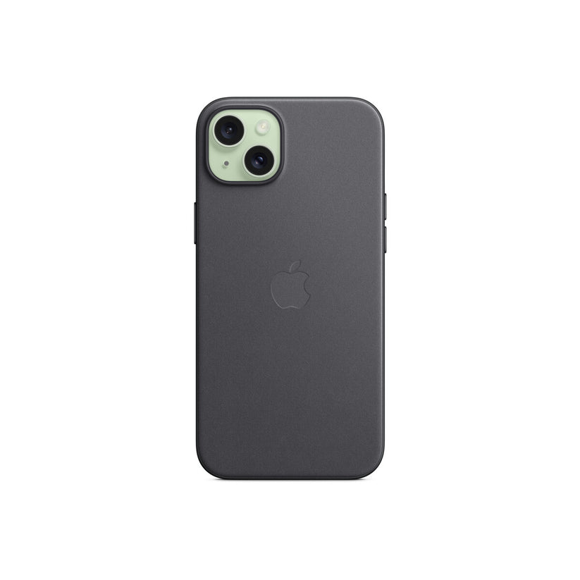 Husa de protectie Apple FineWoven cu MagSafe pentru iPhone 15 Plus, Negru - iSTYLE RO