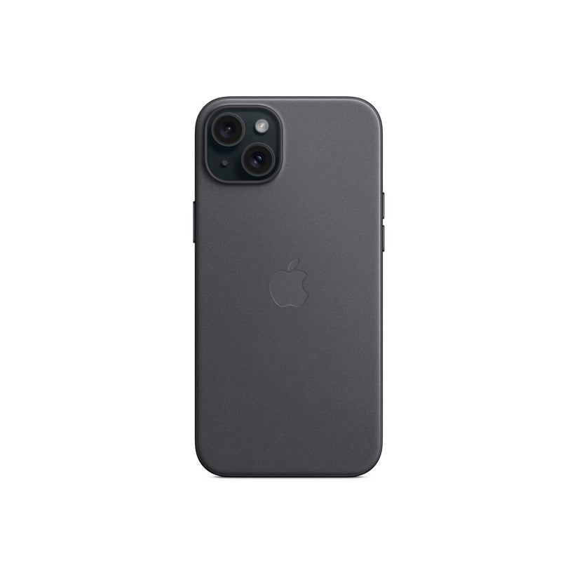 Husa de protectie Apple FineWoven cu MagSafe pentru iPhone 15 Plus, Negru - iSTYLE RO